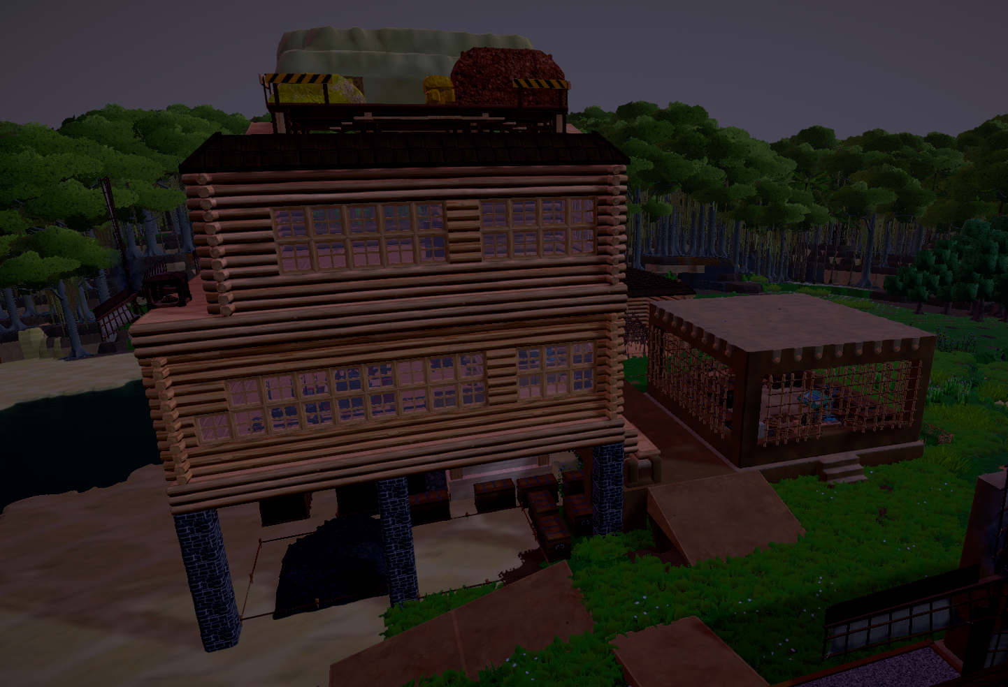 La Zone forestière de @polo14.  et @bzh farming simulator — vue 50